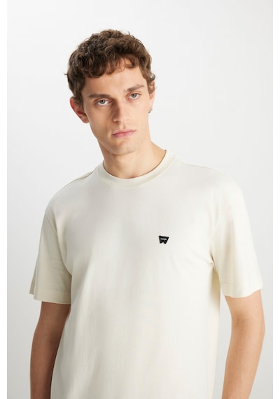 Wrangler Erkek T Shirt Mw7nm20387742l Beyaz Beyaz