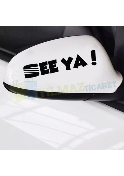 Seat Logo See Ya Yan Ayna Kaput Tampon Oto Sticker Yapıştırma 2Ad