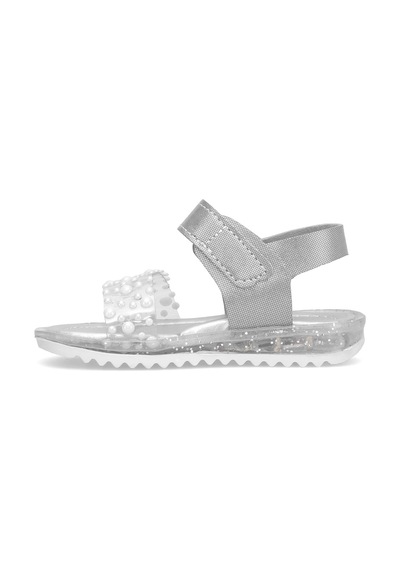 Elit Şa-b-036-25y Bebe Kız Çocuk Düz Sandalet Gümüş Gümüş