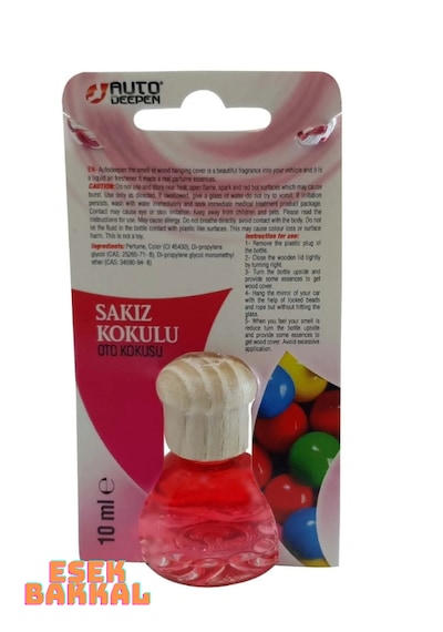 Sakız Kokulu Oto Ayna Koku Bubble Gum Araba Kokusu 10ml