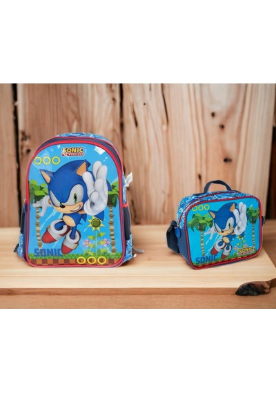Sonic Llkokul Çantası Ve Beslenme Çantası Çok Renkli