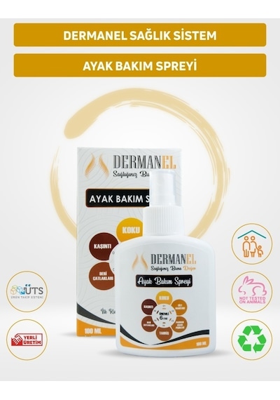Dermanel Ayak Bakım Spreyi 100 ML + Dermanel Nasır Seti 45 ML