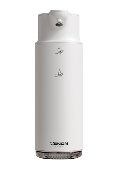 Xenon Smart Temassız Otomatik Paslanmaz Çelik Gövdeli Şarj Edilebilir Sabun Dispenseri Beyaz