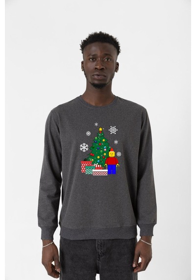 Lego Man Christmas Füme Erkek 2ip Sweatshirt 001