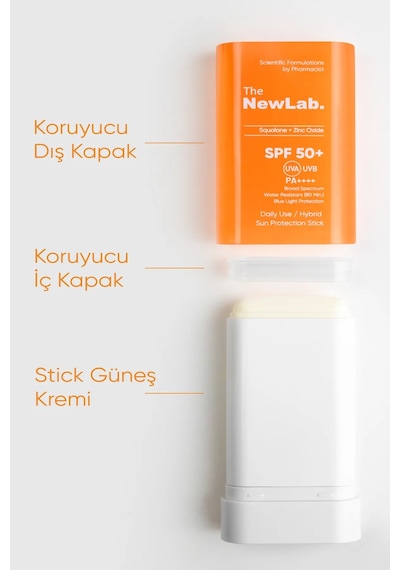 The NewLab Yüksek Korumalı Stick Güneş Kremi Spf 50 19g Suya Dayanıklı