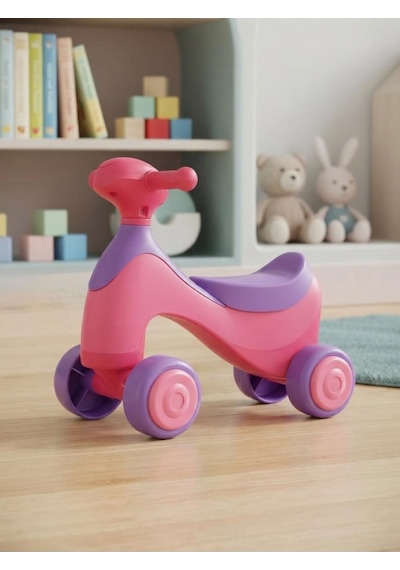 Miniklerin İlk Heyecanı: Motor Gelişimini Destekleyen Renkli Eğlenceli Ve Eğitici İlk Bisikletim Mor