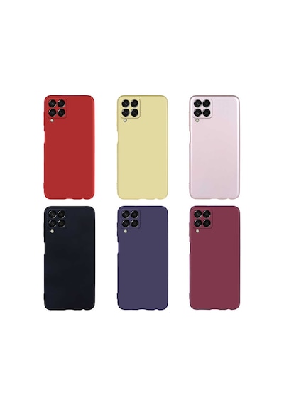 Zore Galaxy M33 Kılıf Nvth Premier Silikon Kapak - Kırmızı