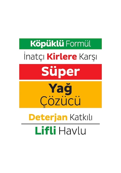 Yüzey Temizlik Havlusu 30 Adet Yağ Çözücü