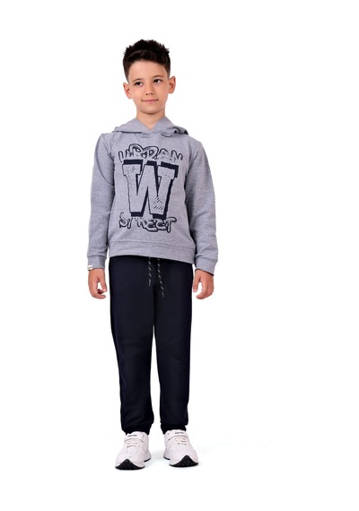 Mnk Baby & Kids Urban W Street Çocuk Eşofman Mnk0617 Açık Gri