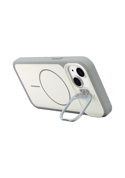 Apple, Uyumlu iPhone 15 Pale Magsafe Standlı Kapak - Beyaz 90187694