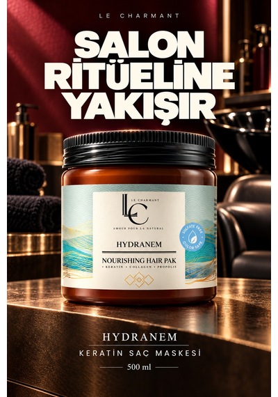Keratin Saç Maskesi Kuru Ve Yıpranmış Saçlar İçin Kolajen Ve Propolis İçeren Bakım 500 Ml