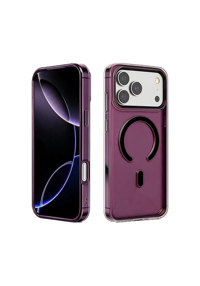 Bikapak Magslım Apple iPhone Uyumlu 18 Pro/17 Pro Kiraz Kapak