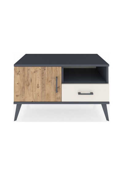 Hyperion Şifonyer 2 Raflı Tek Çekmeceli Tek Kapaklı 88x44x48 Antrasit-çam/aytaşı Çam/aytaşı Hyperion Şifonyer 2 Raflı Tek Çekmeceli Tek Kapaklı 88x44x48 Antrasit-çam/aytaşı Çam/aytaşı