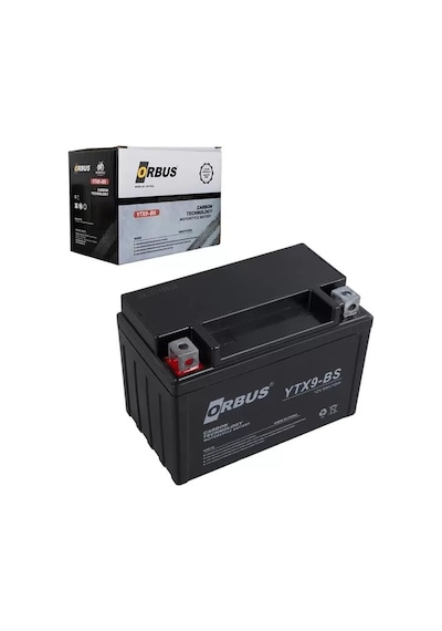 Sh Orbus Ytx9-bs 12v 9a Motosiklet Aküsü 150 X 86 X 107 Mm 2.84kg Najmaddin