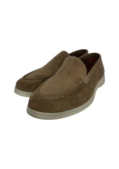 Kemal Tanca 852 661 Erkek Hakiki Deri Loafer Ayakkabı Vizon