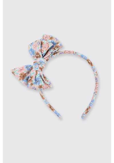 Panço Liberty Kumaş Çiçek Desenli Kız Çocuk Taç Mavi 5612GK09018