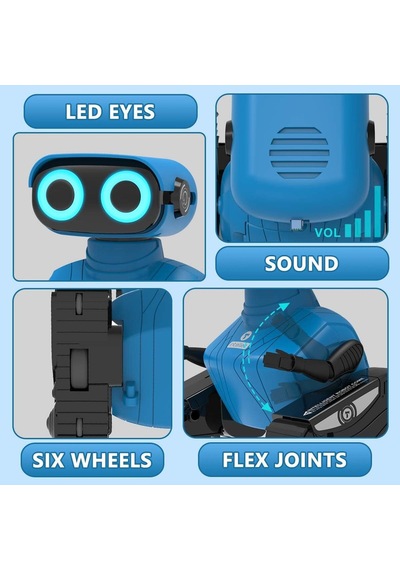 Remoking Rc Robot Çocuk Oyuncağı, Ses Ve Işıklı Uzaktan Kumandalı Robot Akıllı Oyuncaklar Kod 003521
