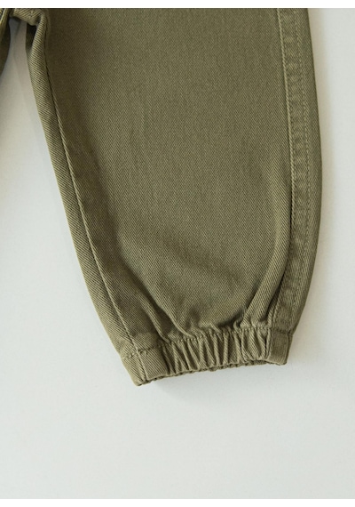 Kitikate Organik Gabardin Bebek Pantolon Yeşil Yeşil
