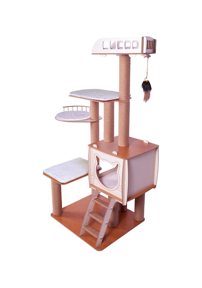Pati Homes Xl Katlı Kedi Oyun Evi Köşk Kedi Tırmalama Evi