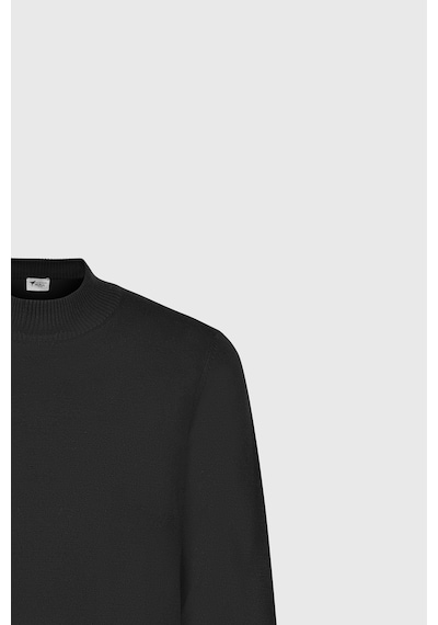 AC&Co / Altınyıldız Classics Standart Fit Normal Kesim Yarım Balıkçı Yaka Erkek Triko 4A4923100005SYH3XL Siyah