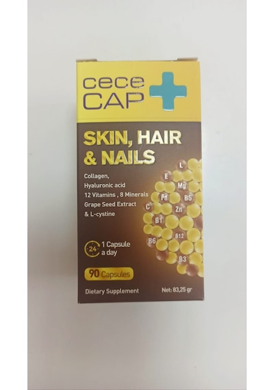 Cecemed Cececap Skin Hair Nails Deri Saç Ve Tırnak 90 Kapsül