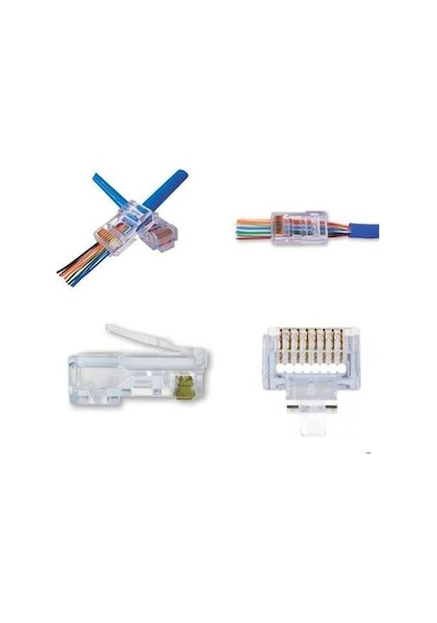 Yeni Nesil Rj45 Ağ Pensesi + 50 Adet Yeni Nesil Cat5/Cat6 Jack