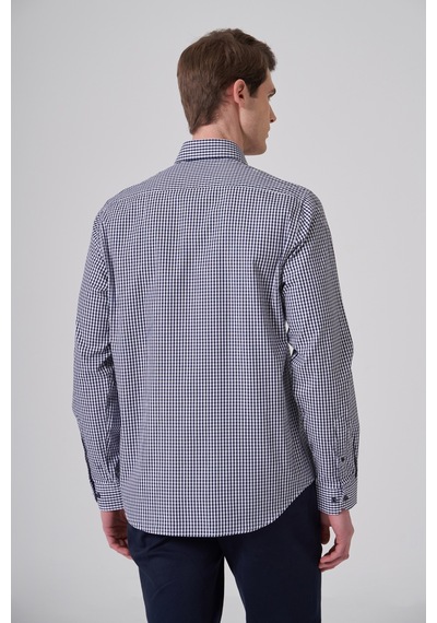 Morven Erkek Lacivert Pamuk Trend Dynamic Fit İtalyan Yaka Gömlek 26mc004043200 Lacivert