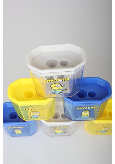 X Dekomus Lisanslı Minions 2 Adet Çift Bıçaklı Kalemtraş Diğer