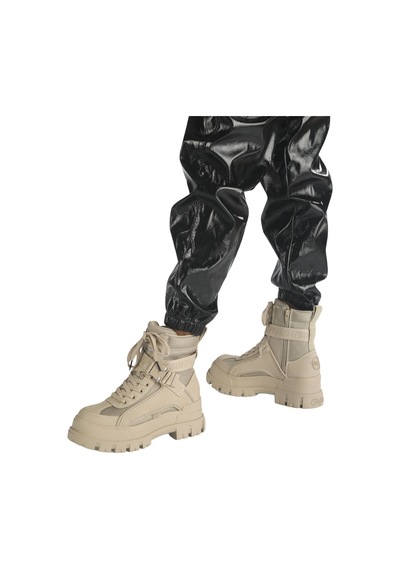 Oxford Klasik Kadın 1622065 Buffalo Aspha Com1 - Vegan Nubuck/nylon - Beige Bej
