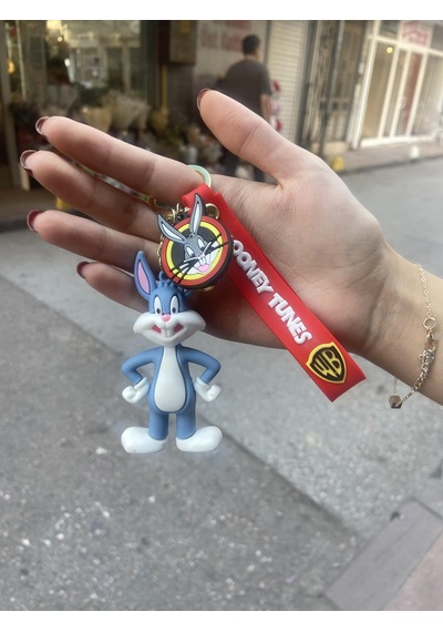 Bugs Bunny 3d Karakter Silikon Anahtarlık-2523
