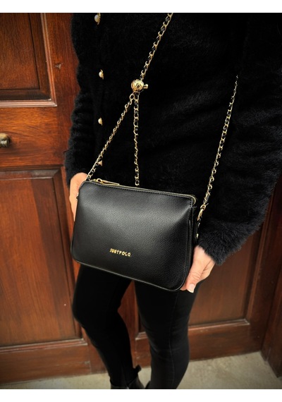 Just Polo Kadın Zincir Askılı Günlük Ve Özel Kullanıma Omuz & Çapraz Çanta Shoulder Bag Siyah 78739187