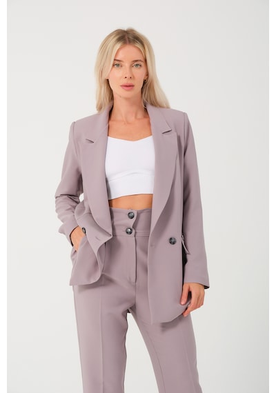 Gri Oversize Blazer Ceket Gri