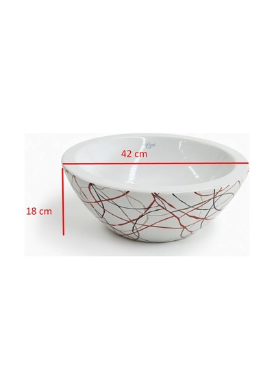 Ideal Standard - Arcade 42 Cm Çanak Lavabo Pie Kırmızıbeyaz - Z2601tb- Beyaz