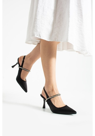 Dabab Shoes Vına Kadın Siyah Sivri Burun 7 Cm İnce Topuklu Taş Detaylı Bilekten Bantlı Klasik Abiye Ayakkabı Dabab Shoes Vına Kadın Siyah Sivri Burun 7 Cm İnce Topuklu Taş Detaylı Bilekten Bantlı Klasik Abiye Ayakkabı