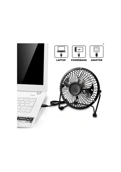 Metal Büyük Boy Usb Pc Masaüstü Araç Pervane Vantilatör