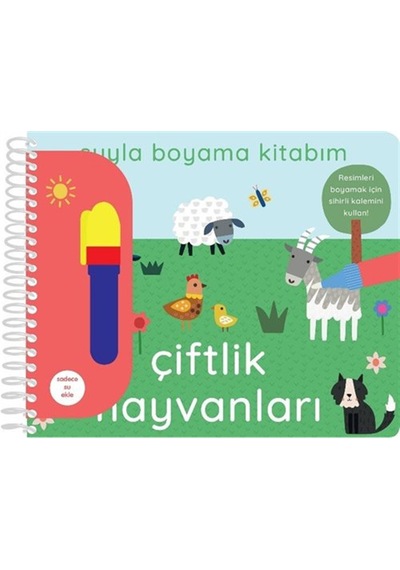 Suyla Boyama Kitabım / Çiftlik Hayvanları