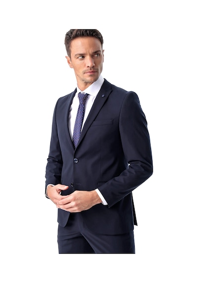 Morven Erkek Lacivert Basic Düz Slim Fit Dar Kesim Çift Yırtmaç - 498888121 Lacivert Morven Erkek Lacivert Basic Düz Slim Fit Dar Kesim Çift Yırtmaç - 498888121 Lacivert