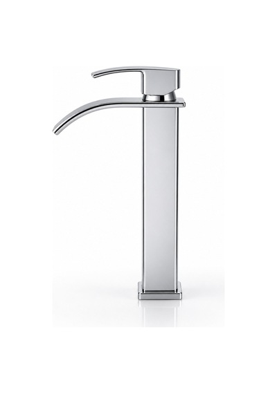 Krom Şelale Lavabo Bataryası Uzun Çanak Lavabo Musluğu Modern Çift Su Girişli Banyo Armatürü Paslanmaz Faucet Siyah