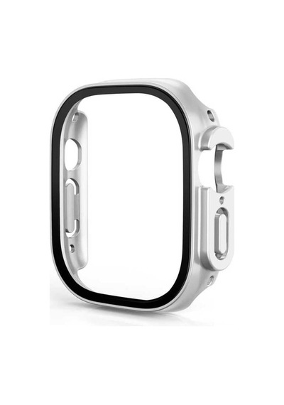 Apple Watch Ultra 1/2/3 49mm İle Uyumlu Sert Pc Kasa Ve Ekran Koruyucu 19 Çok Renkli