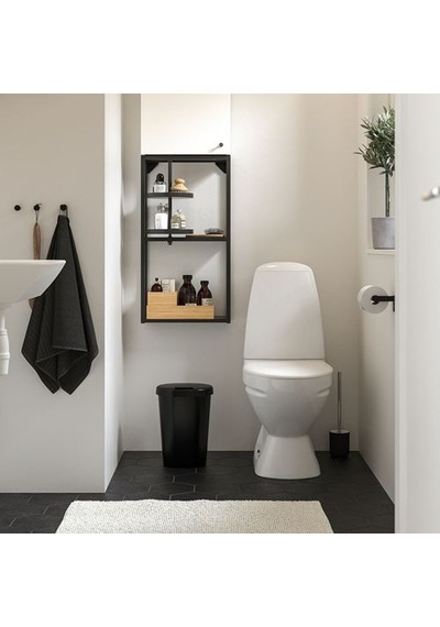 Ikea Hölass Çöp Kutusu, Siyah, 8 Lt