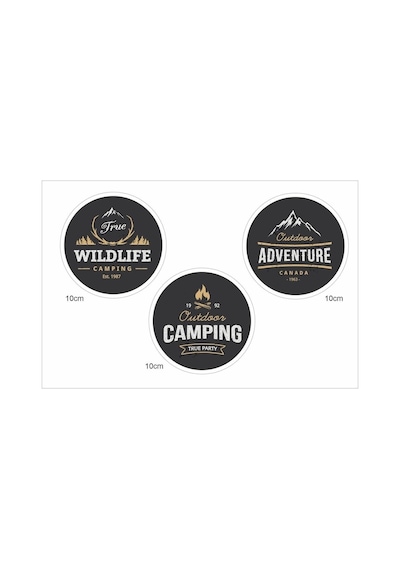 Off Road Temalı Sticker 9 Parça Çıkartma Seti 1