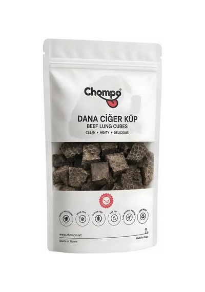 Chompo Dana Ciğer Küp 100% Doğal Katkısız Köpek Ödül Maması 100 Gr Pc777