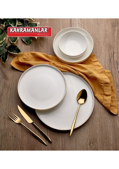 Zühre 55 Prç Yemek Takımı Gold Yaldızlı