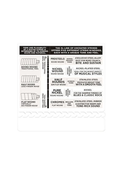 D'addario Ecg25 Chromes Flat Wound. Light. 12-52 Takım Tel Elektr