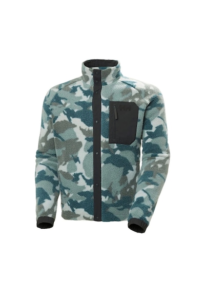 Helly Hansen Panorama Printed Pile Snap Erkek Ever Mavi