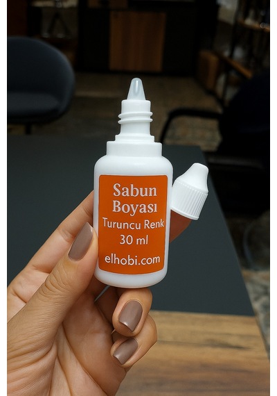 1 Adet Sabun Boyası Veya Renklendirici - Turuncu - 30 Ml