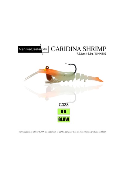 Nanıwaosakashı Carıdına Shrımp 7.62cm 6.5g Karides Yem-10327
