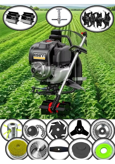 Eisenn German 9700 + Ergo Pro Sırt Tırpan + Akrobat Çapalama + Toprak Eşeleme 14 Parça Full Set