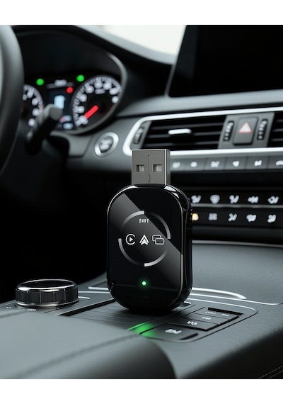Kablosuz Carplay Android Auto Airplay Adaptörü Araç İçi