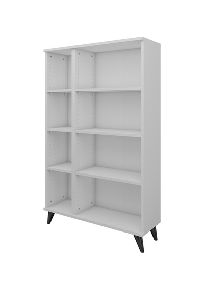 Simple Kitaplık 6 Raflı 90x30x144 Beyaz Beyaz Simple Kitaplık 6 Raflı 90x30x144 Beyaz Beyaz